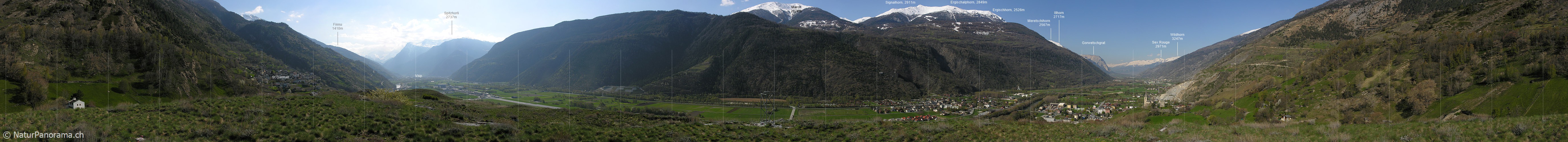 P000921: Panoramafoto Heidnischbiel, Raron