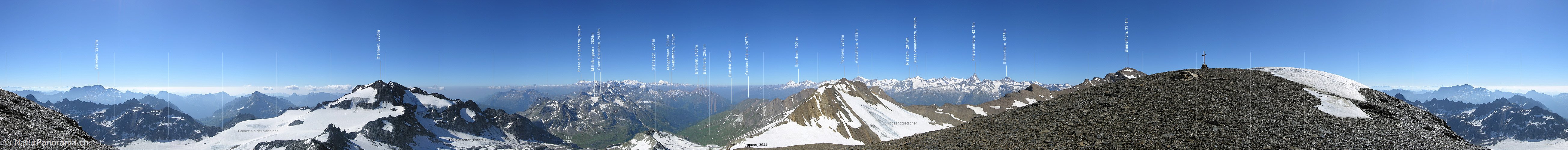 P001177: Panoramafoto Hohsandhorn, Binntal