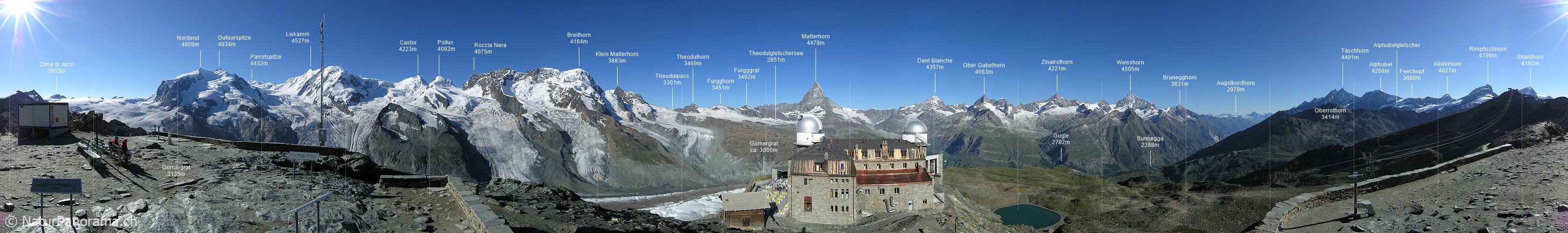 P001210: 360° Panoramabild Gornergrat, Zermatt