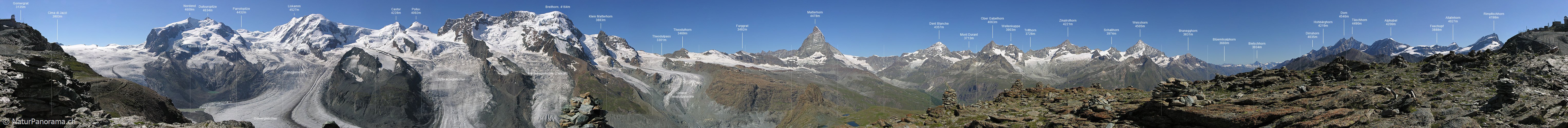 P001229: Panoramaaufnahme Gornergrat, Zermatt