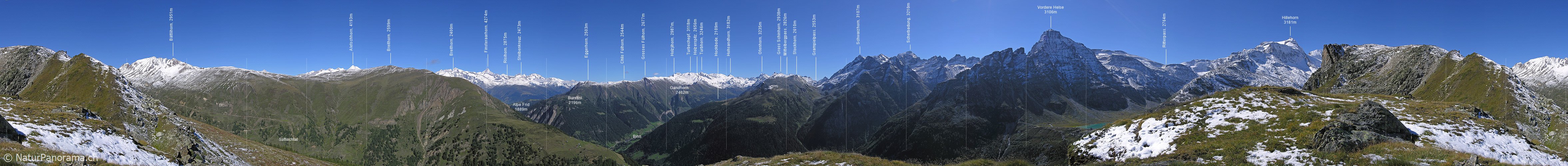 P001332: 360° Gipfelpanorama Meiggerhorn (Binntal)