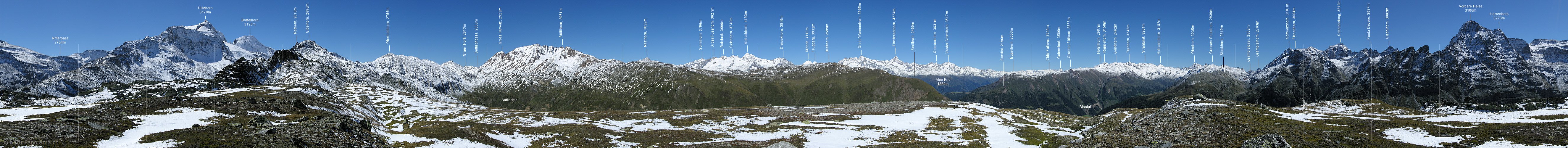P001334: Panoramabild Sickeregale (Binntal)