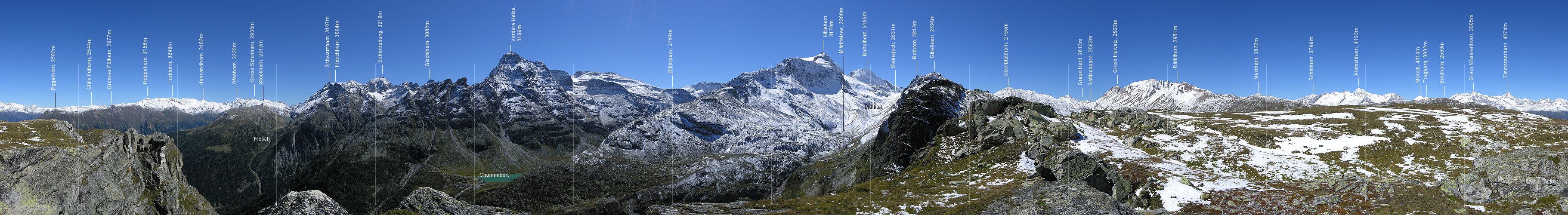 P001335: Gipfelpanorama Sickeregale (Binntal)