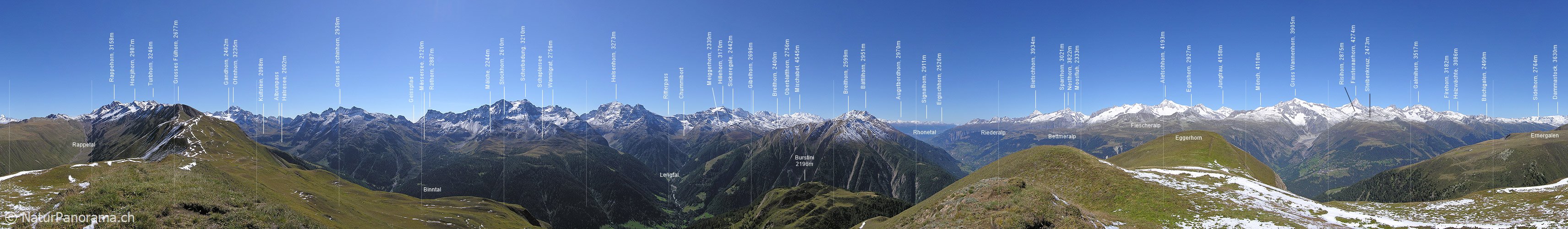 P001361: Panoramabild Eggerhorn, Binntal