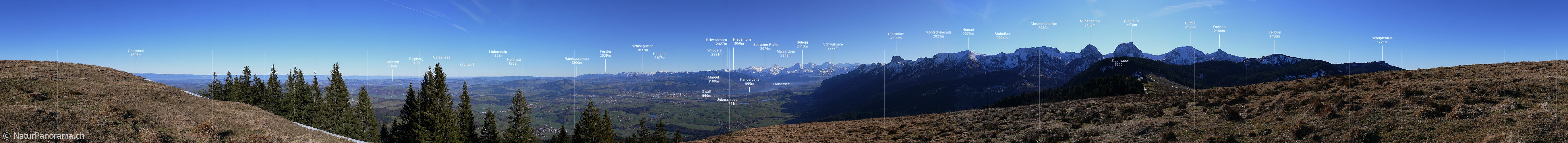 P001787: Panoramafoto Gurnigel, Gantrisch