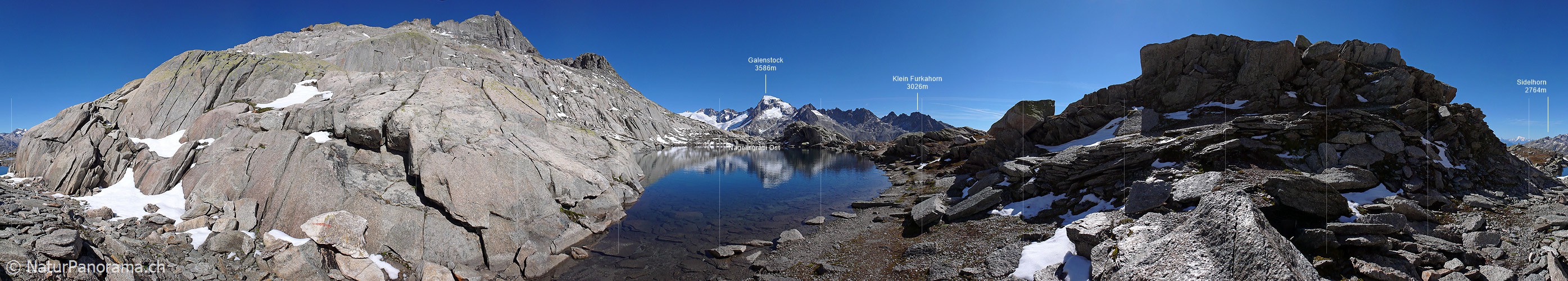 P002456: Panoramabild Galenstock und Bergsee