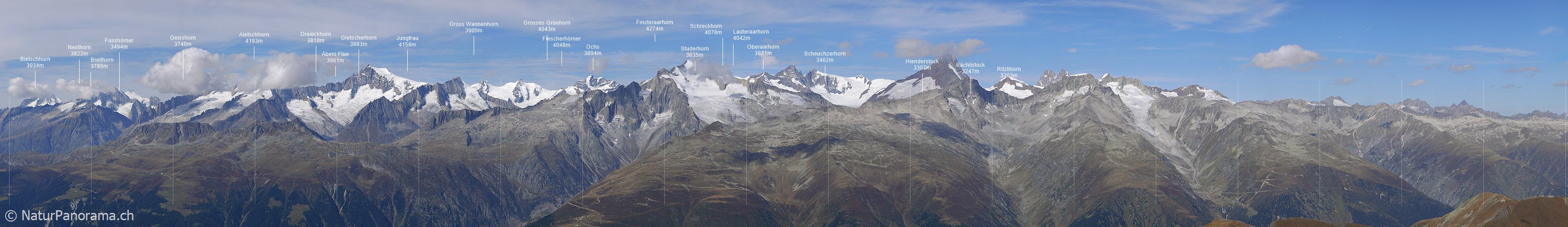 P002510: Grosspanorama Berner Alpen von Süden