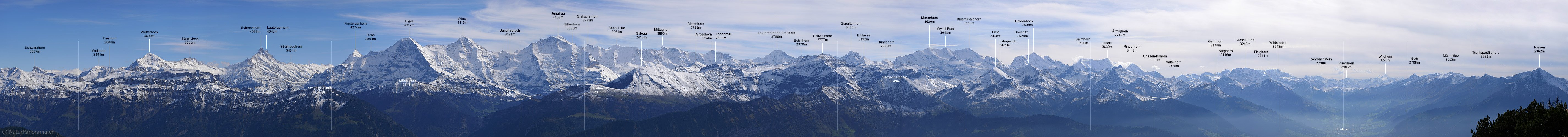 P002516: Hochauflösendes Panoramabild Berner Alpen