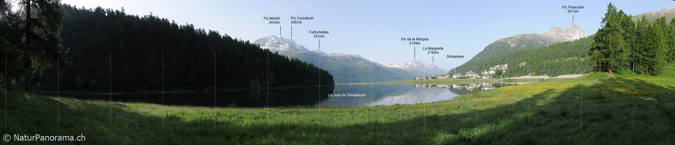 P003763: Panoramabild Silvaplanersee