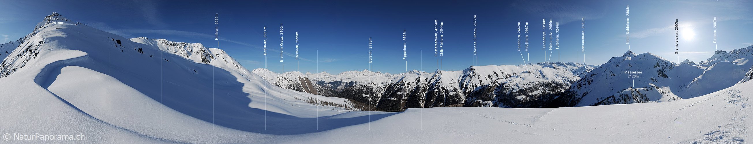 P004746: Panoramabild Wächte in Winterlandschaft
