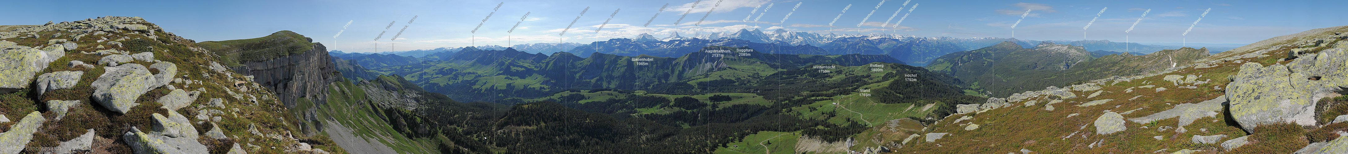 P005150: Grosspanorama Berner Voralpen (Hohgant) und Alpenpanorama