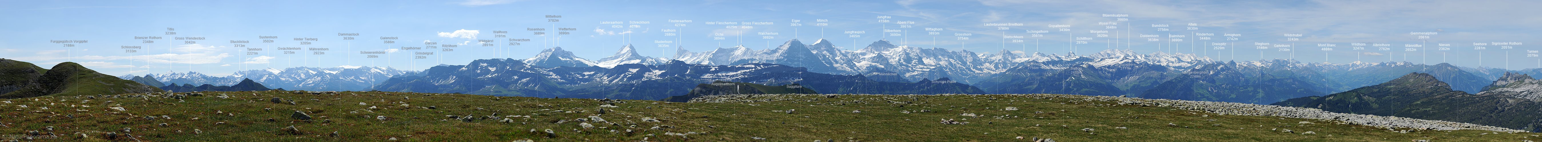 P005159e: Grosses Alpenpanorama Berner Alpen