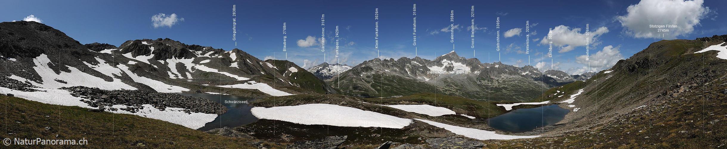P005429: Panoramabild Seenplatte mit drei Bergseen