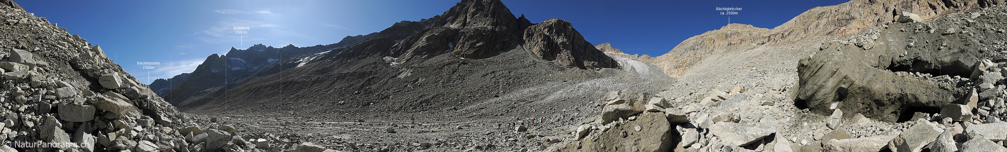P005650: Panoramabild Toteis und Bächligletscher