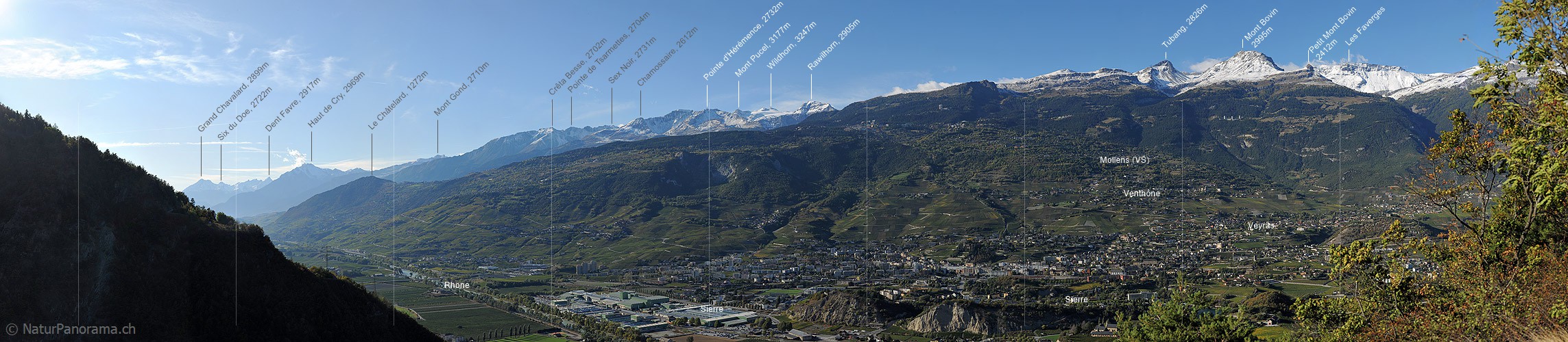P005735: Gigapixel-Panoramafoto Rhonetal bei Sierre/Siders