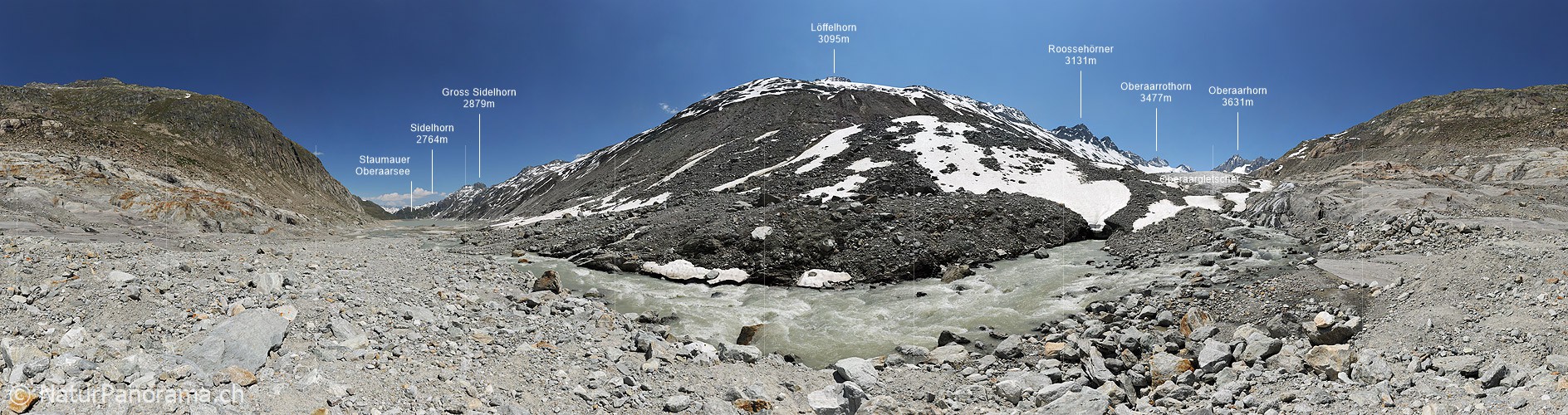 P006275: Grosspanorama Oberaargletscher (Alpengletscher)
