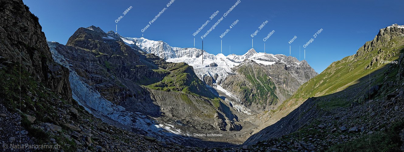 P006582: Panoramafoto Unders Ischmeer vom Einstieg zum Rots Gufer (Stand 8.2010)