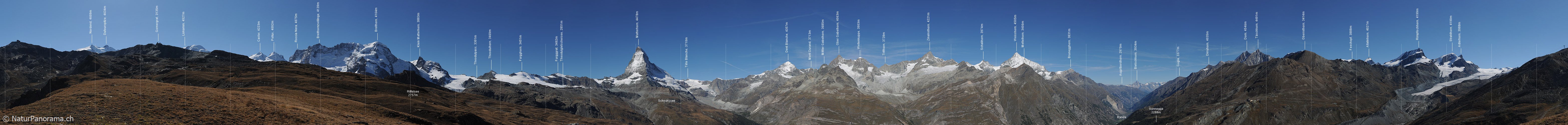 P006761: Panorama Walliser Alpen mit Matterhorn