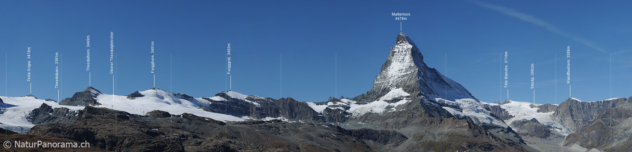 P006763a: Panorama Matterhorn (Schweizer Alpen)