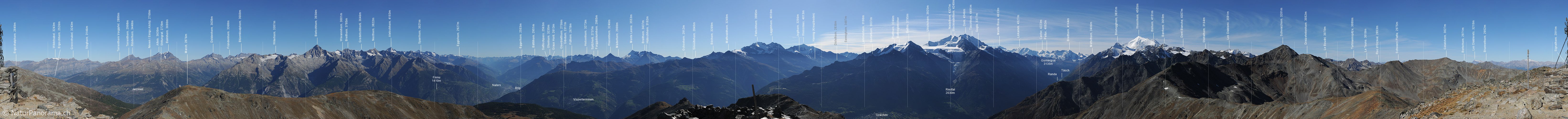 P006783: Gipfelpanorama Augstbordhorn (Augstbordregion)