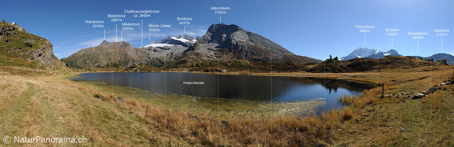 P006818: Panoramic picture lake Hopschu  (Simplon pass)