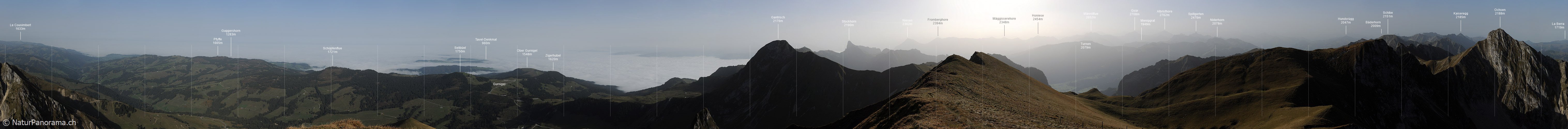 P006890: 360° Gipfelpanorama Bürglen, Gantrischgebiet