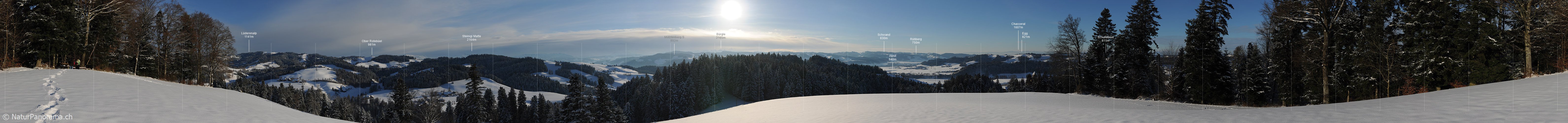 P006993: Panoramabild Emmentaler Winterlandschaft