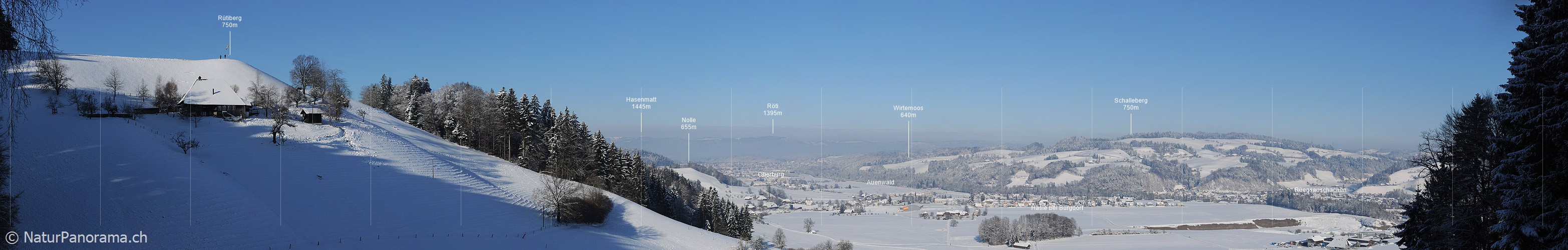 P007001: Panorama Winterlandschaft Emmental