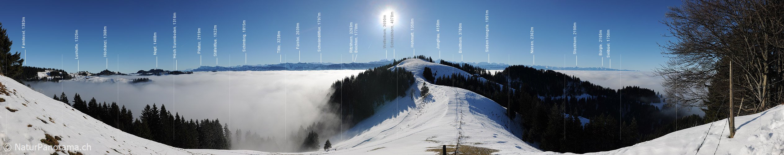 P007047: Panoramabild Nebelmeer von der Hohmatt
