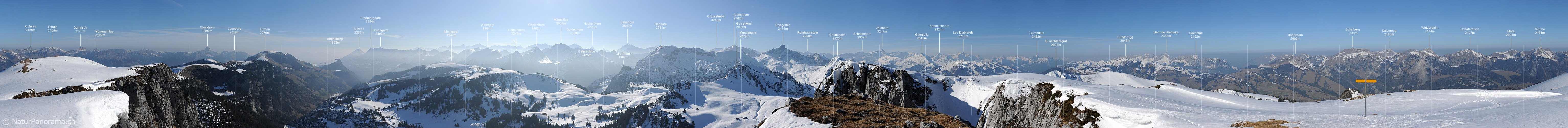 P007253: 360° Gipfelpanorama Niderhorn (Diemtigtal/Simmental)