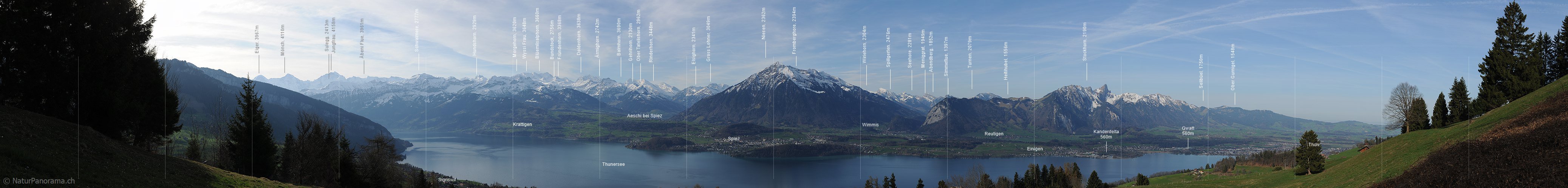 P007311: Panoramabild Thunerseeregion