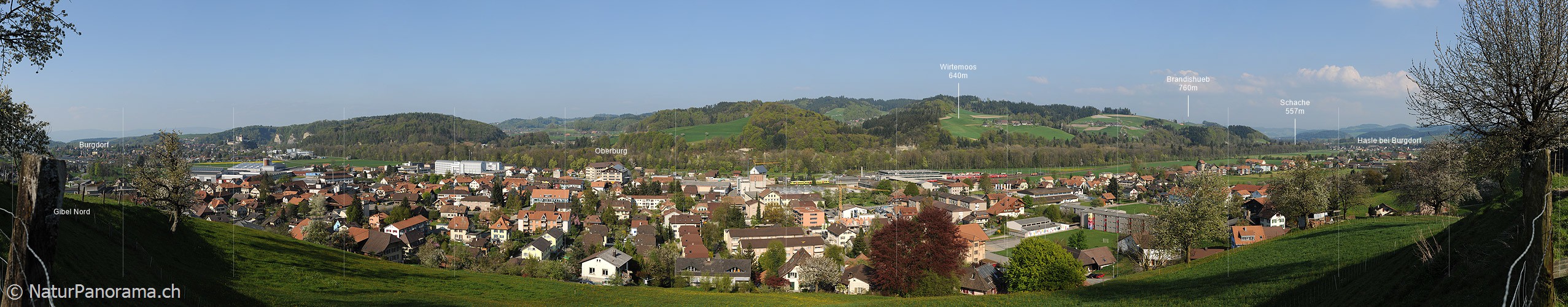 P007425: Panoramabild Agglomeration Burgdorf