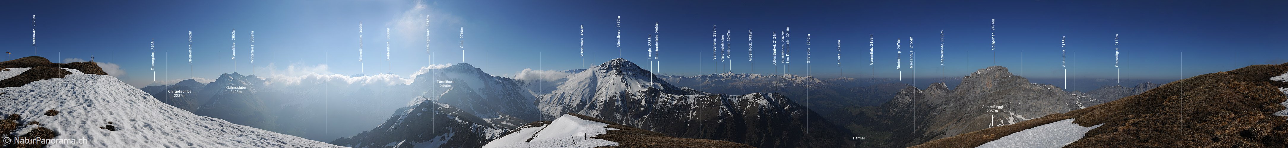 P007444: Gipfelpanorama Rauflihorn, Diemtigtal/Simmental