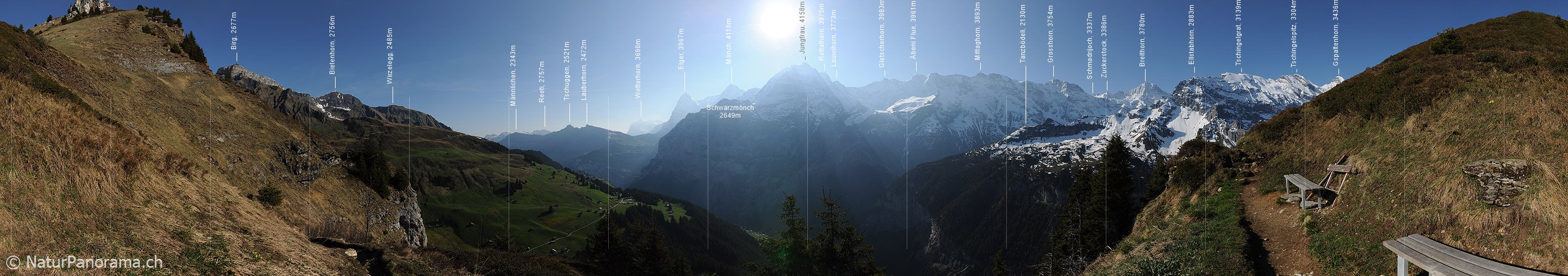 P007511: Panoramabild Lauterbrunnental und Berner Alpen