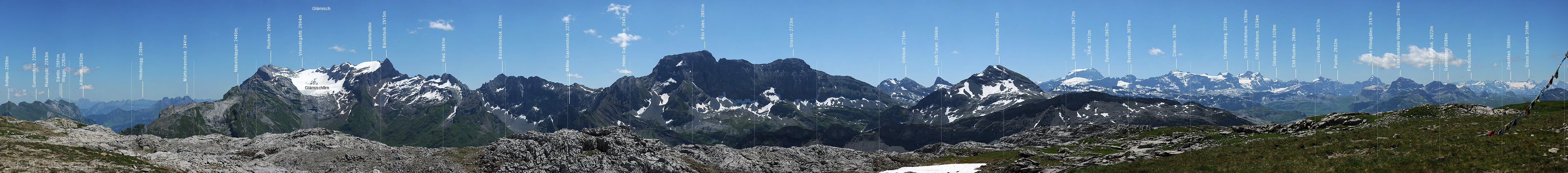 P007860: Panoramabild Glärnisch und Glarner Alpen