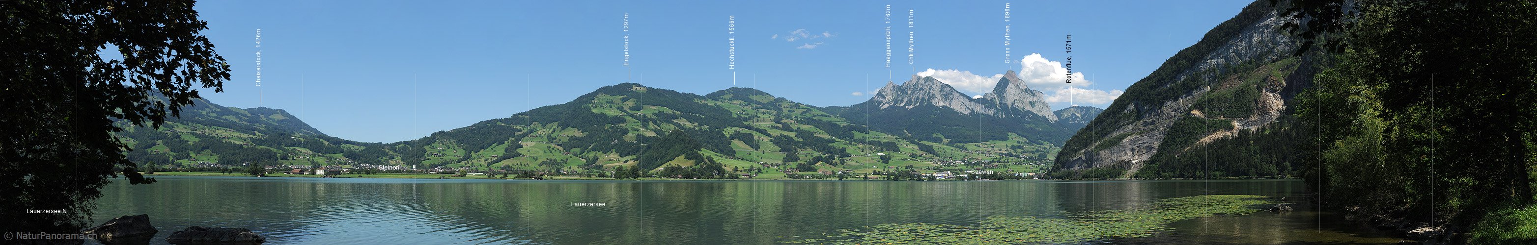 P007874: Panorama Lauerzersee mit grossem und kleinem Myten