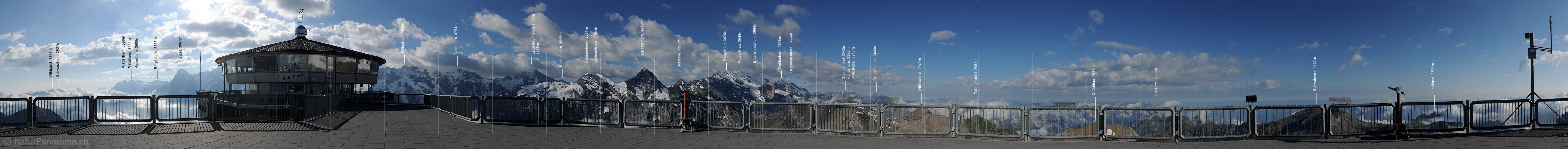 P007964: Gipfelpanorama Schilthorn (Piz Gloria)