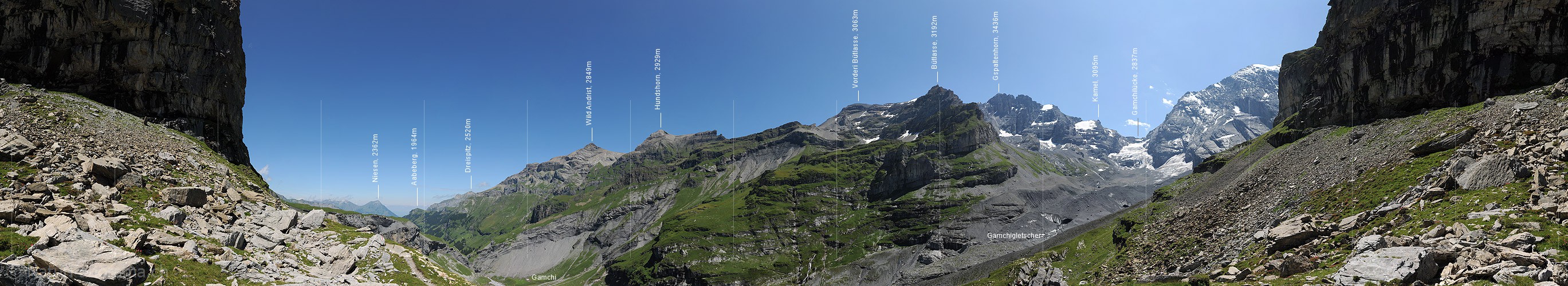 P007997: Panoramabild Kiental (Berner Oberland, Schweiz)