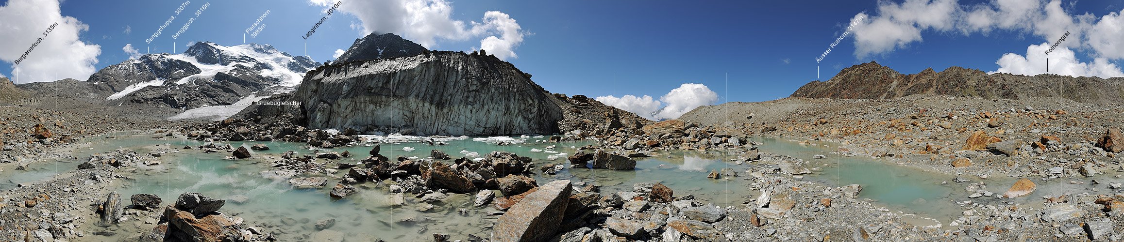 P008049: 360° Panoramafoto Grüebugletscher (Stand 8.2011)