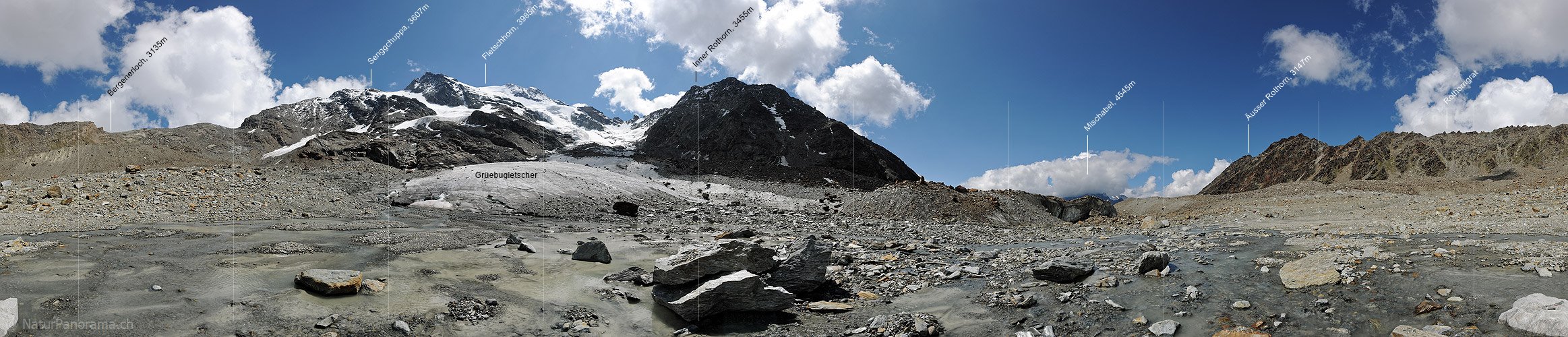 P008053: 360° Panoramafoto Grüebugletscher (Stand 8.2011)