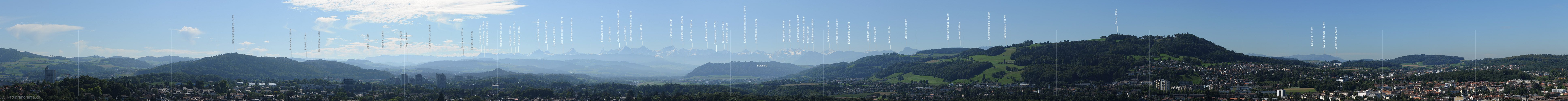 P008116: Panoramabild Blick von der Stadt Bern zu den Berner Alpen