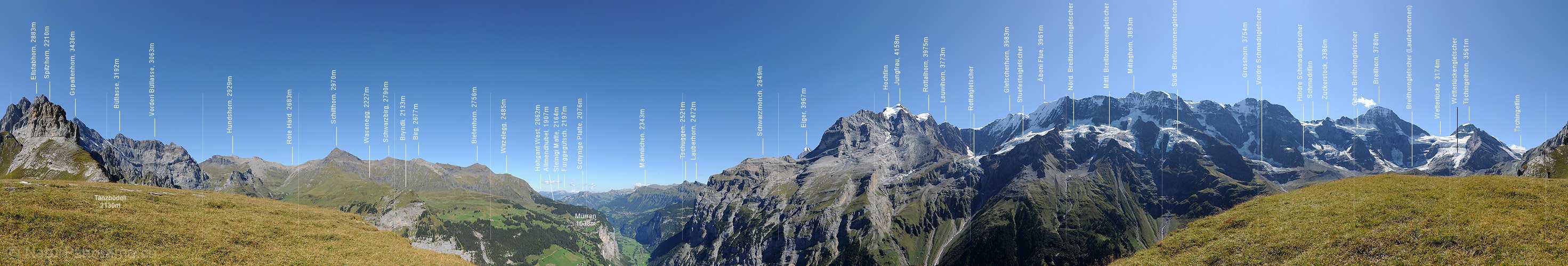 P008458: 360° Gipfelpanorama Tanzbödeli