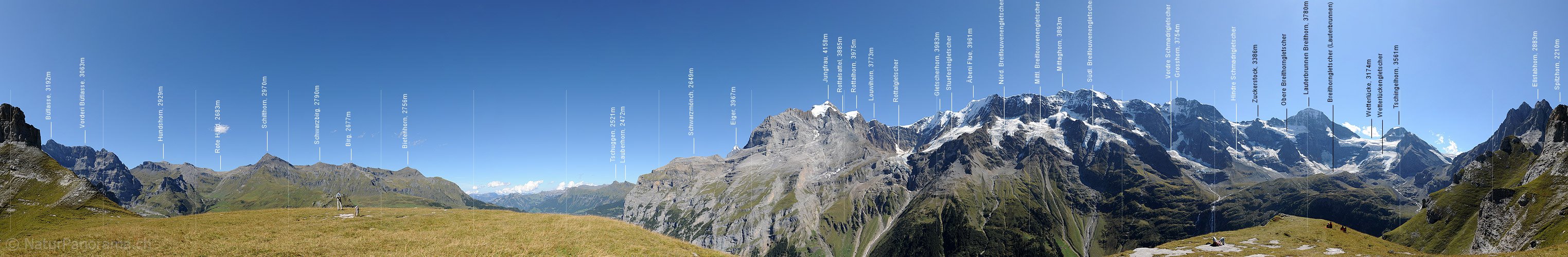 P008463: Panoramabild Berner Alpen vom Tanzbödeli