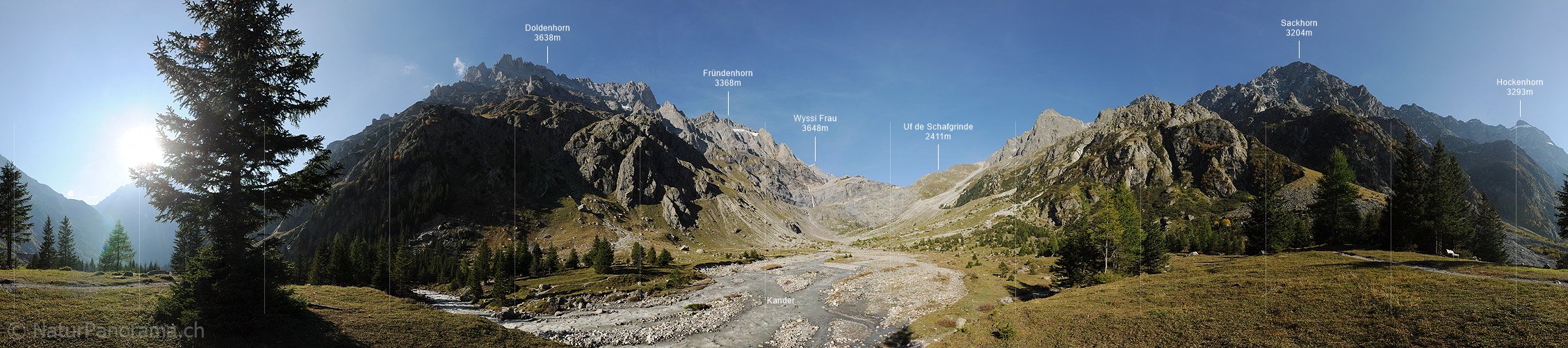 P008634: Panoramabild Naturlandschaft im Gasterntal