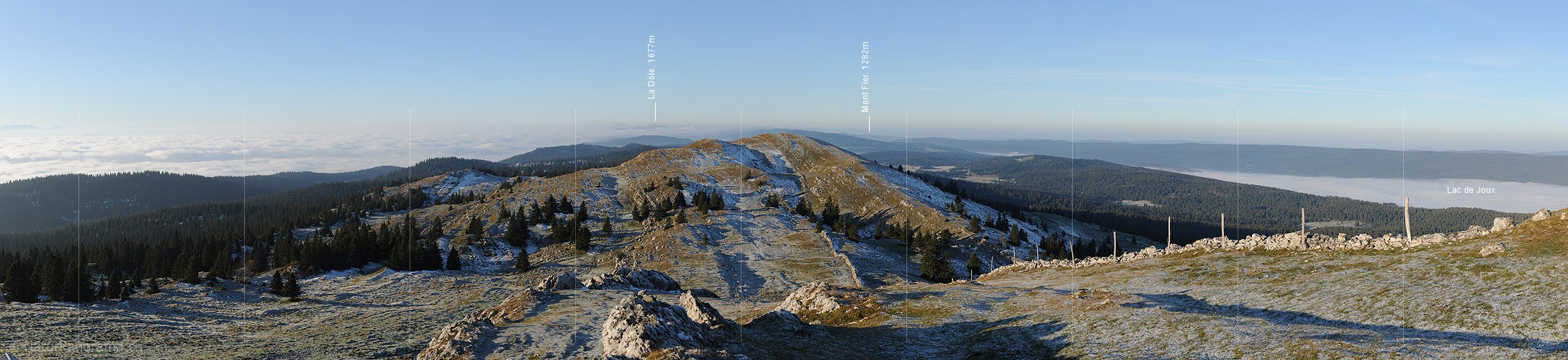 P008723: Panoramabild Juralandschaft auf dem Mont Tendre