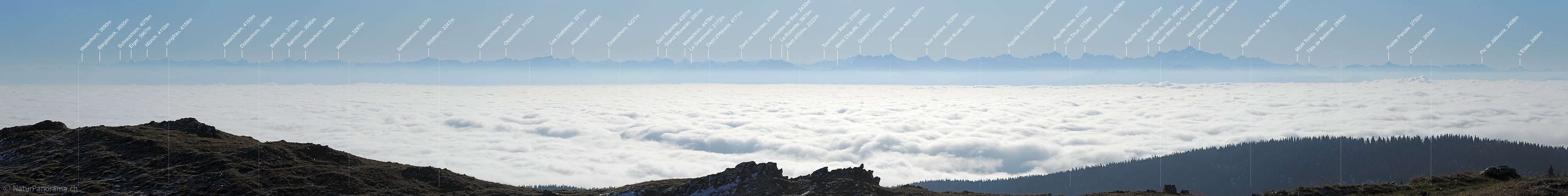 P008737a: Alpenpanorama vom Mont Tendre