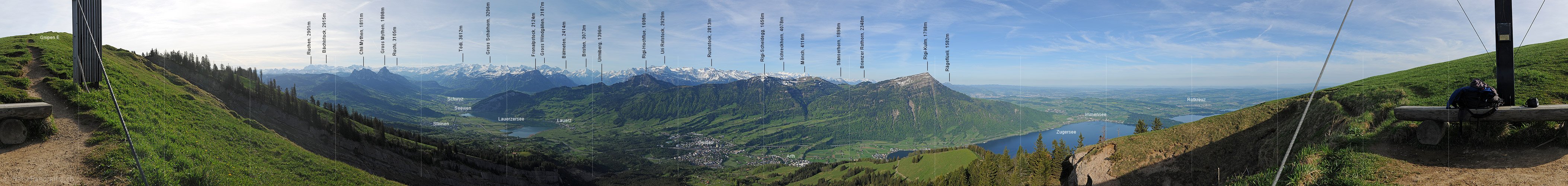 P009742: Panoramabild Gnipen (Gipfelkreuz)