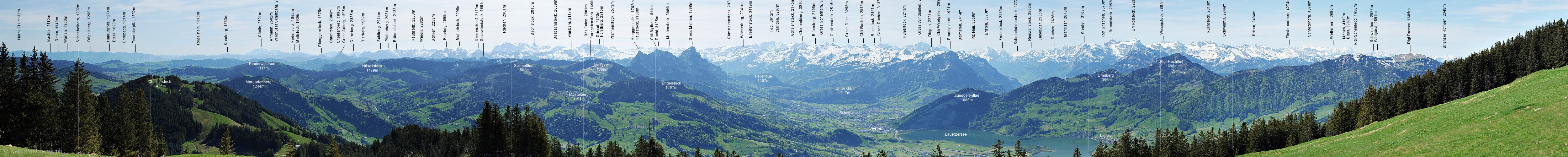 P009748a: Gigapixelpanorama der Zentralschweizer Alpen