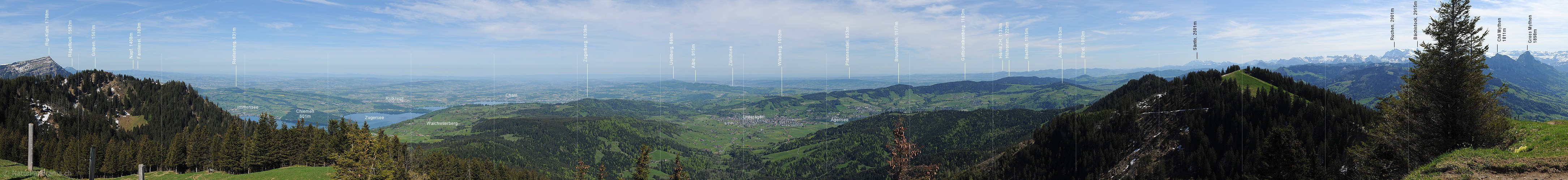 P009751a: Panoramabild Wildspitz/Rossberg Richtung Norden