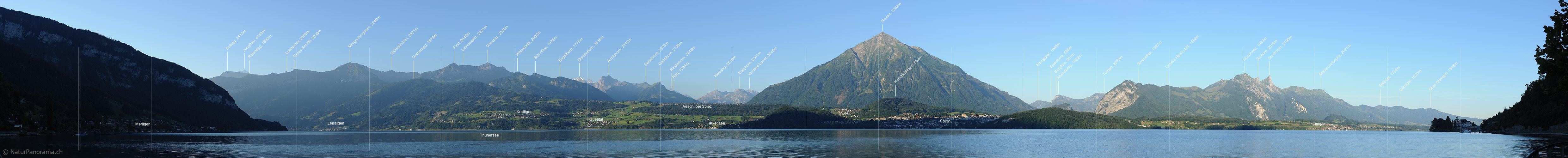 P010238a: Panoramafoto Thunersee und Niesen